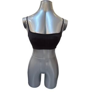 Skims Spaghetti Strap Bralette With Adjustable Straps Women's Size S/M Black